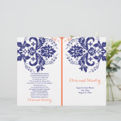 Damassohne, blau, Korallenhochzeit (Stehend Vorderseite)