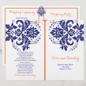 Damassohne, blau, Korallenhochzeit (Vorne/Hinten)