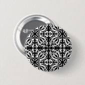 Damast 1 (schwarz & weiß) button (Vorne & Hinten)