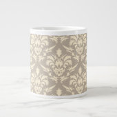 Damast 2 Jumbo-Tasse (Vorderseite)