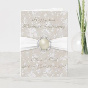 30. Hochzeitstag Karte Für Die Ehefrau - Edelstahl-Lasergravur Mit Romantischem Text