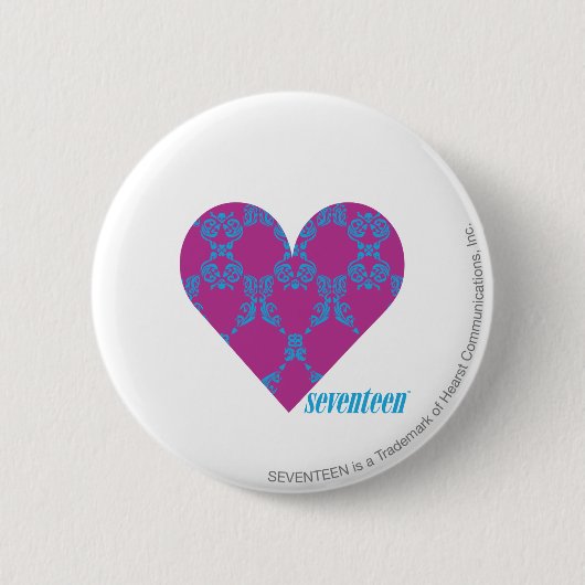 Damast Aqua-Lila 4 Button (Vorderseite)