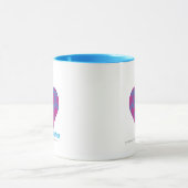 Damast Aqua-Lila 4 Tasse (Zentrum)