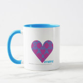 Damast Aqua-Lila 4 Tasse (Links)
