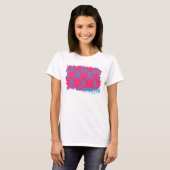 Damast Aqua-Magentarote 3 T-Shirt (Vorne ganz)