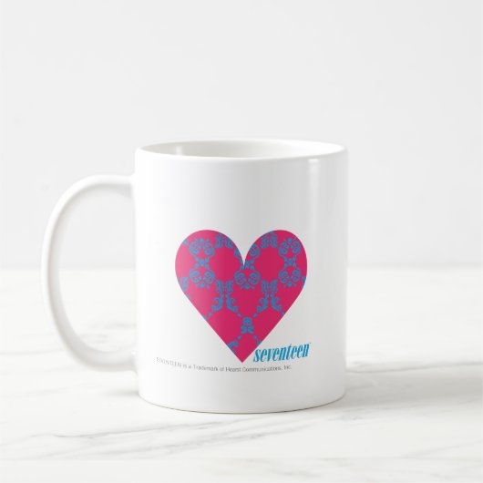 Damast Aqua-Magentarote 4 Kaffeetasse (Links)