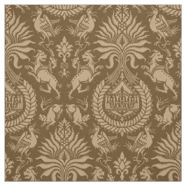 Damast aus dem 12. Jahrhundert mit Tieren Stoff