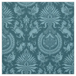 Damast aus dem 12. Jahrhundert mit Tieren Stoff