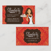 Damast-Bäckerei-Visitenkarte Visitenkarte (Vorne/Hinten)