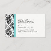 Damast-Bäckerei-Visitenkarten Visitenkarte (Rückseite)