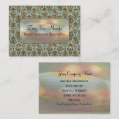 Damast Baroque Van Marcha Elegant beruflich Visitenkarte (Vorne/Hinten)