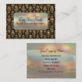 Damast Baroque Van Marchette Elegant beruflich Visitenkarte (Vorne/Hinten)