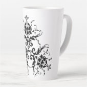 Damast-Blumen-Blume-blüh Milchtasse (Rechte Ecke)