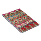 Damast, blumengeschmückt und geometrisch mit farbi notizblock (Rechte Seite)