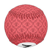 Damast-Blumenmuster Baseball (Rückseite)
