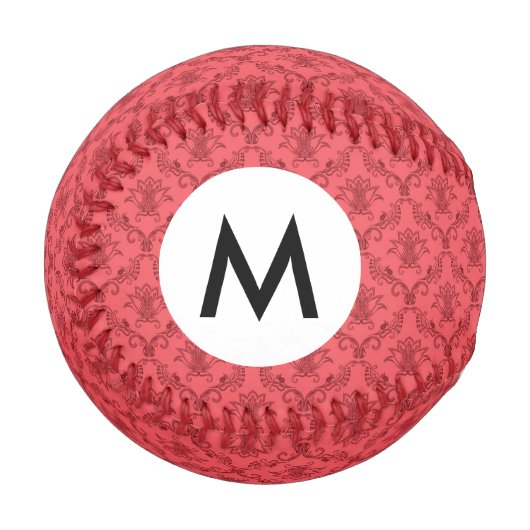 Damast-Blumenmuster Baseball (Vorderseite Links)