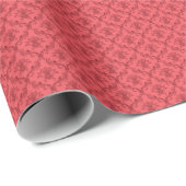 Damast-Blumenmuster Geschenkpapier (Rolleneckpunkt)