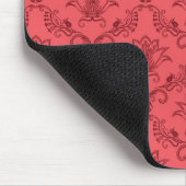 Damast-Blumenmuster Mousepad (Ecke)