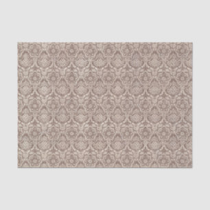 Damast-Brown-Muster Seidenpapier