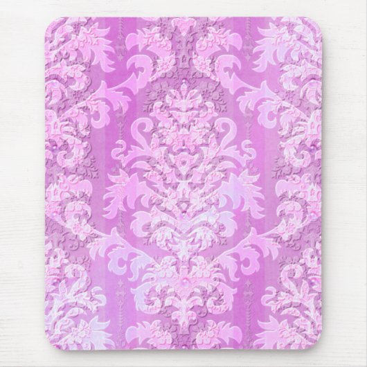 Damast-Damask-Samt, Antike Spitze Mousepad (Vorne)