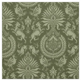 Damast des 12. Jahrhunderts mit Tieren Stoff