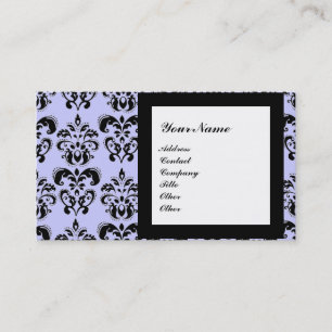 DAMAST-EDELSTEIN-MONOGRAMM, 2 Topase, violett Visitenkarte