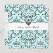 Damast-Einladung des Himmel-311-Emmy Einladung (Vorne/Hinten)