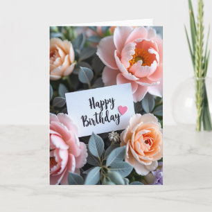 Damast-Elegant-Bloom-Karte Karte