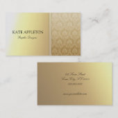 Damast-elegante Visitenkarte (Vorne/Hinten)