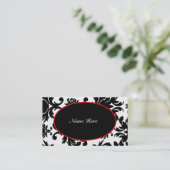 Damast-elegante Visitenkarten Visitenkarte (Stehend Vorderseite)