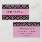 Damast-elegantes berufliches stilvolles mit visitenkarte (Vorne/Hinten)
