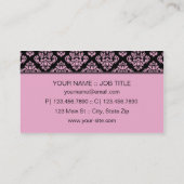 Damast-elegantes berufliches stilvolles mit visitenkarte (Rückseite)