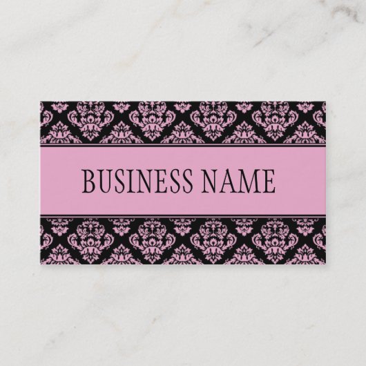 Damast-elegantes berufliches stilvolles mit visitenkarte (Vorderseite)