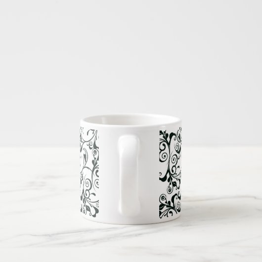 Damast Espressotasse (Rückseite)