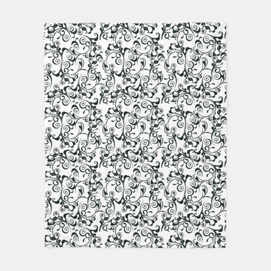 Damast Fleecedecke (Vorderseite)