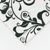 Damast Fleecedecke (Ecke)