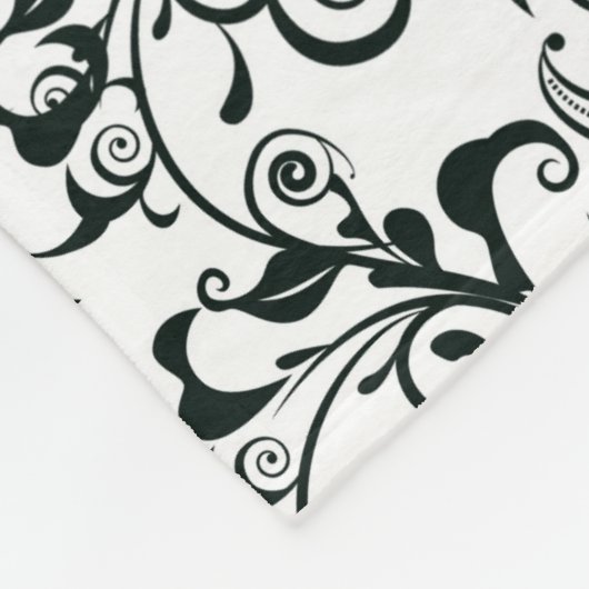 Damast Fleecedecke (Ecke)