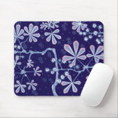Damast-Frostblumen-Mauspad Mousepad (Mit Mouse)