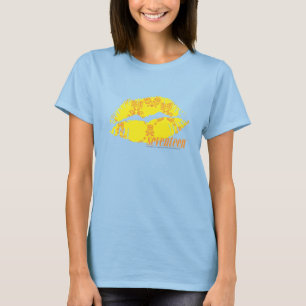 Damast gelb-orange T-Shirt