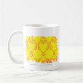 Damast gelb-orangee 2 kaffeetasse (Links)