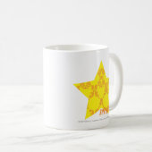 Damast gelb-orangee 3 kaffeetasse (VorderseiteRechts)