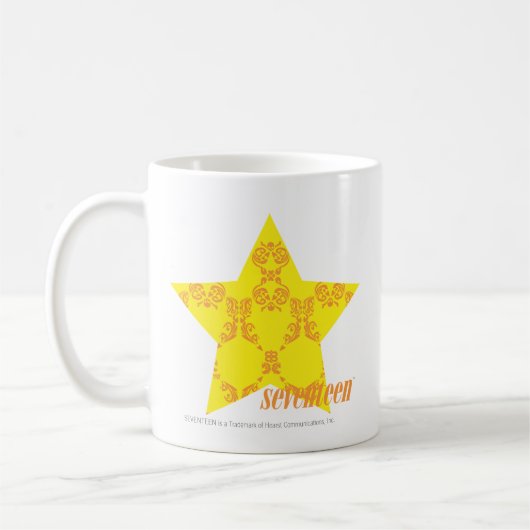 Damast gelb-orangee 3 kaffeetasse (Links)