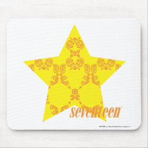 Damast gelb-orangee 3 mousepad