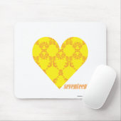 Damast gelb-orangee 4 mousepad (Mit Mouse)