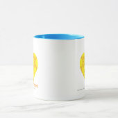 Damast gelb-orangee 4 tasse (Zentrum)