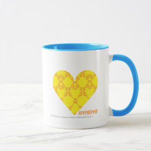 Damast gelb-orangee 4 tasse