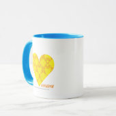 Damast gelb-orangee 4 tasse (Vorderseite Links)