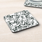 Damast Getränkeuntersetzer (Linke Seite)