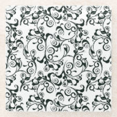 Damast Glasuntersetzer (Vorderseite)