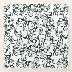 Damast Glasuntersetzer